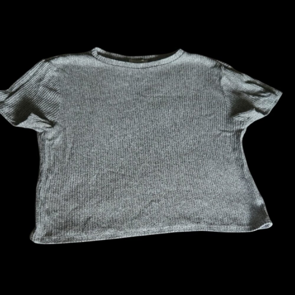 Women's Crop Top US XS - heather gray, soft and cozy